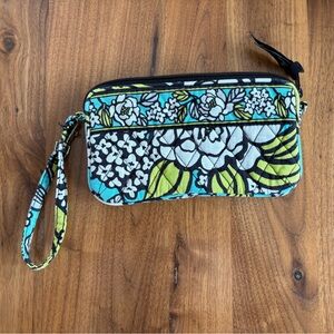 Vera Bradley Island Blooms Zip Wristlet